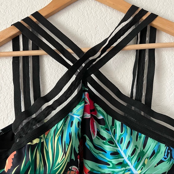 SHEIN Plus Size Floral Swimsuit One Piece Size 2X - Picture 2 of 7